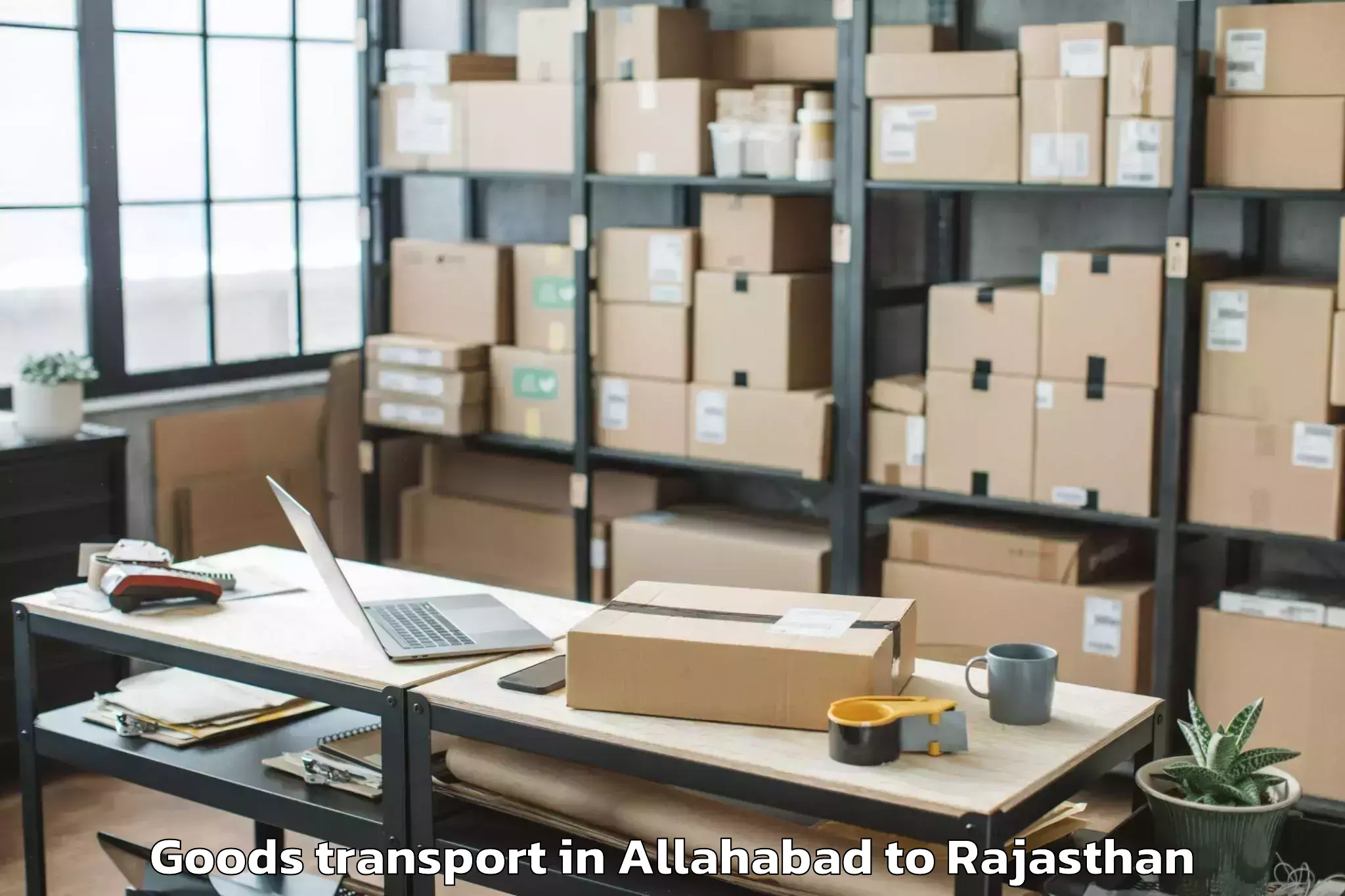 Efficient Allahabad to Kherli Goods Transport